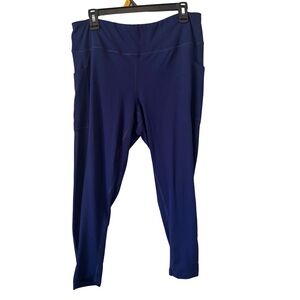 3/$20 Crane High-Rise Cropped Navy Blue Leggings